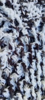 Poncho blanco y negro - Imagen 4