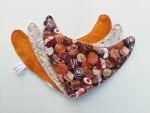 Bandana marrón, talla 1 (0 a 3 meses)