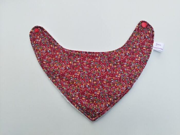Bandana gris-rojo, talla 3 (6 a 12 meses) - Imagen 3